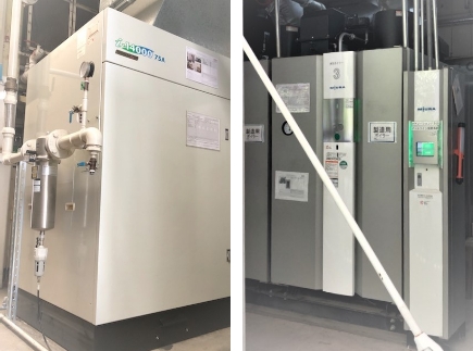 ボイラー、コンプレッサー画像